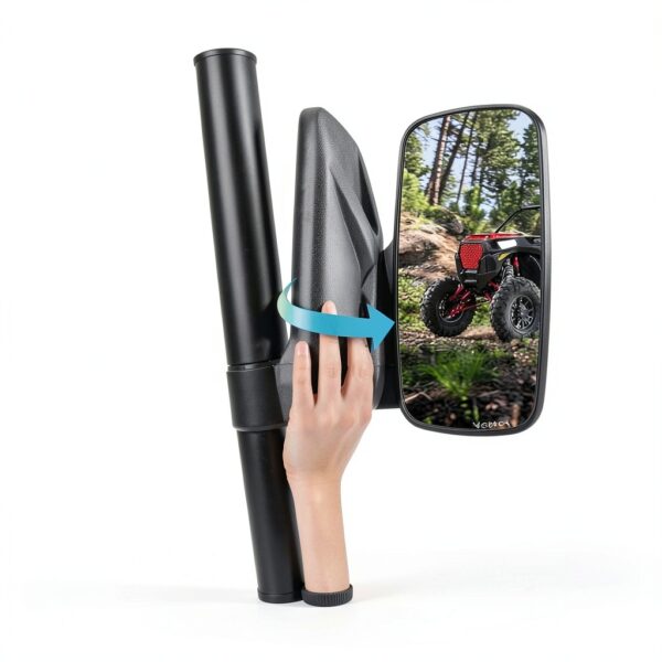 SHEJISI UTV Mirrors Black Handlebar Mount-2
